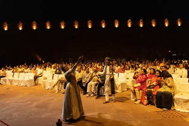 Langa music trio SAZ in collaboration with Kathak dancer Tarini Tripathi presented 'Inayat' at Jodhpur RIFF this year