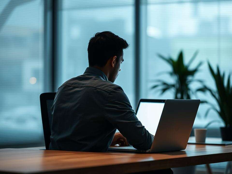 Focused Employee at Desk