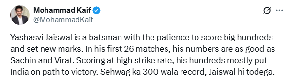 Mohammad Kaif post kaif post