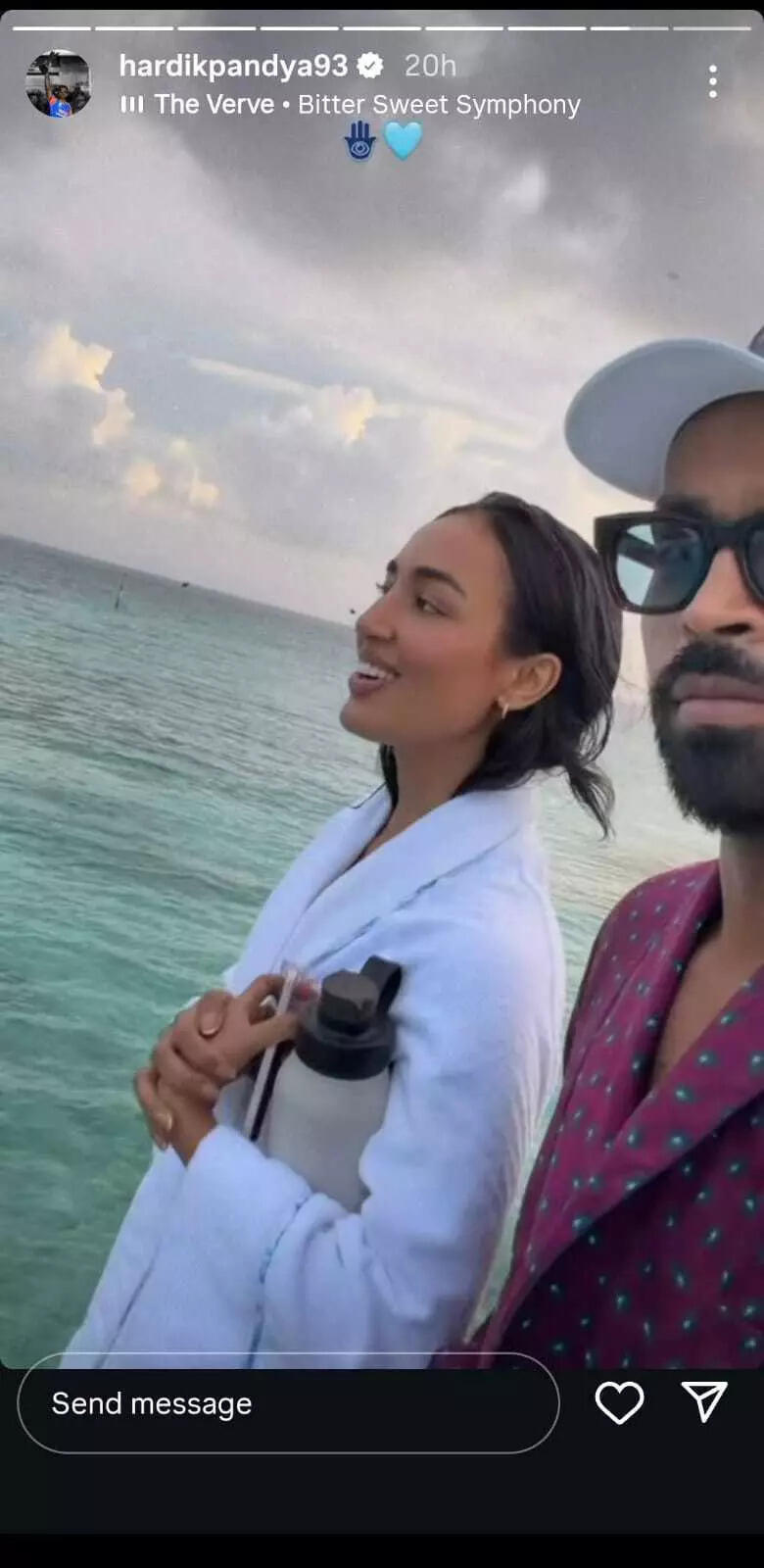 ​Hardik with girlfriend Mahieka Sharma​