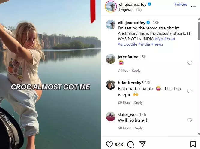 The Australian model clarified that her viral video was not in India.