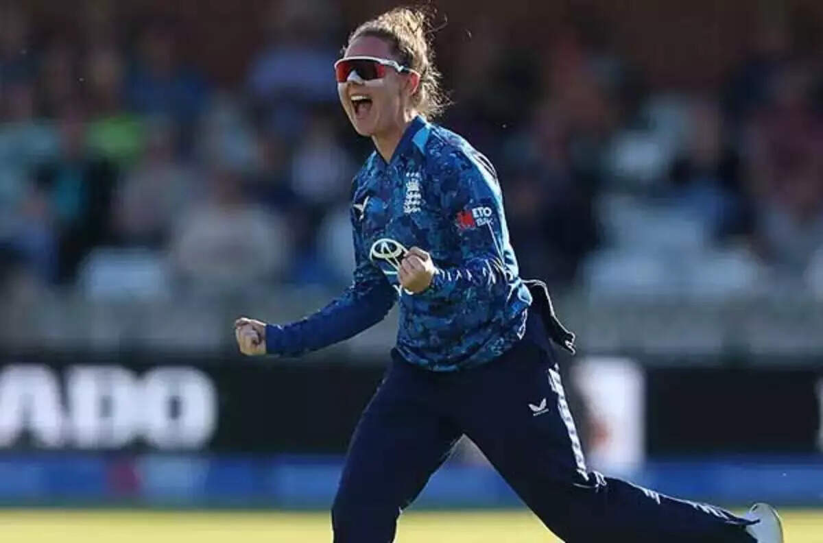 Linsey Smith during the match against South Africa in Guwahati on Friday