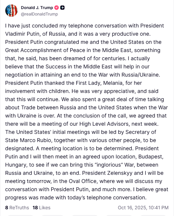 What Trump wrote