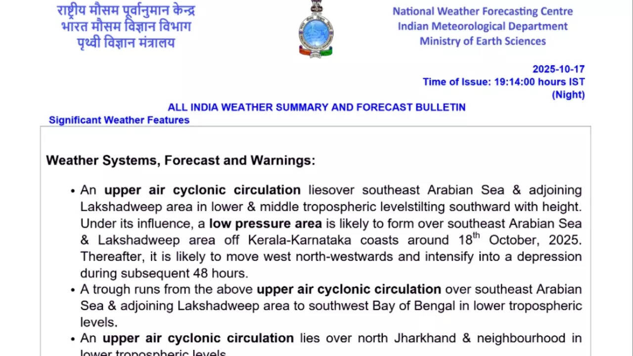 IMD weather report