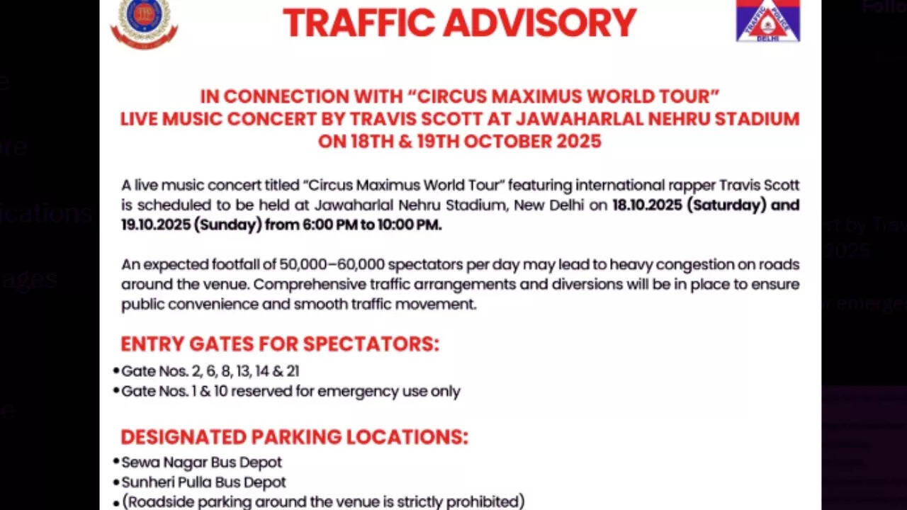 Delhi traffic notice