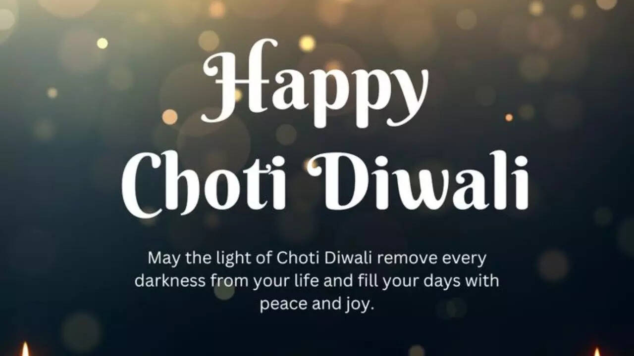 Wishing you a very happy choti diwali!