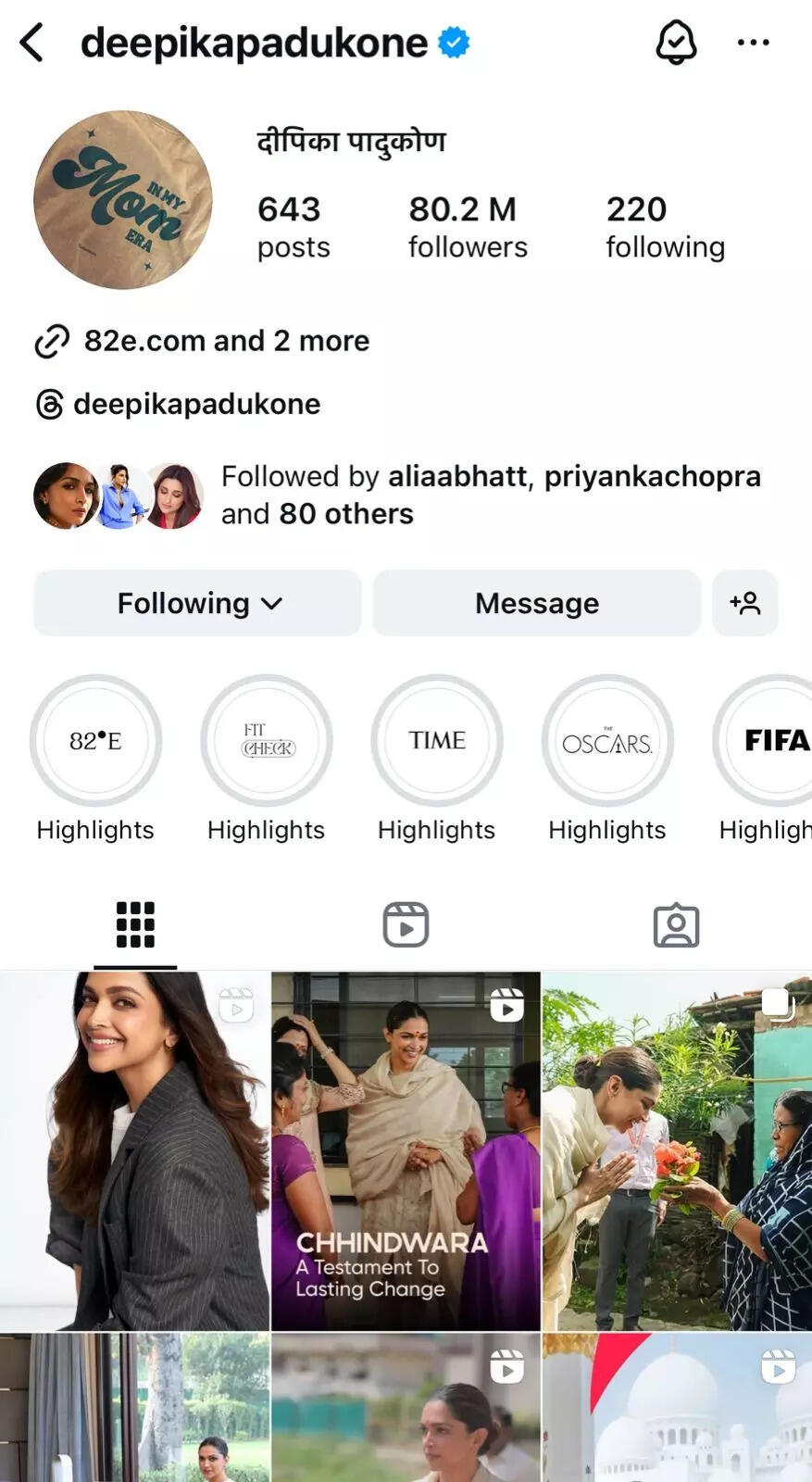 Deepika Padukone’s new Instagram profile picture