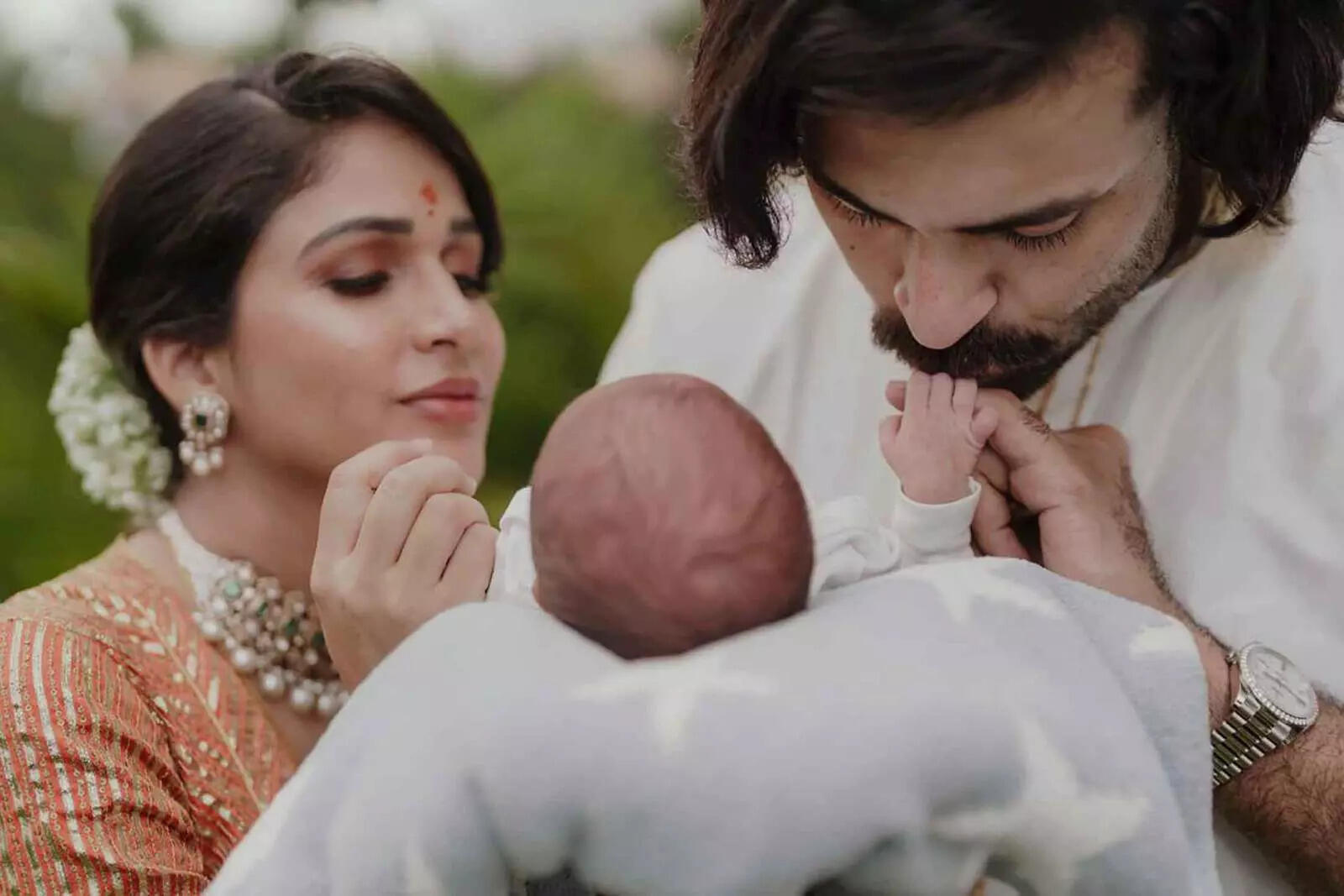 Varun and Lavanya with son Vaayuv Tej Konidela pg1&3_Varun_Lav