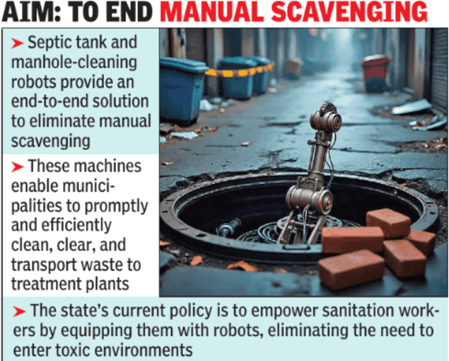 Government takes major step against manual scavenging Government takes major step against manual scavenging