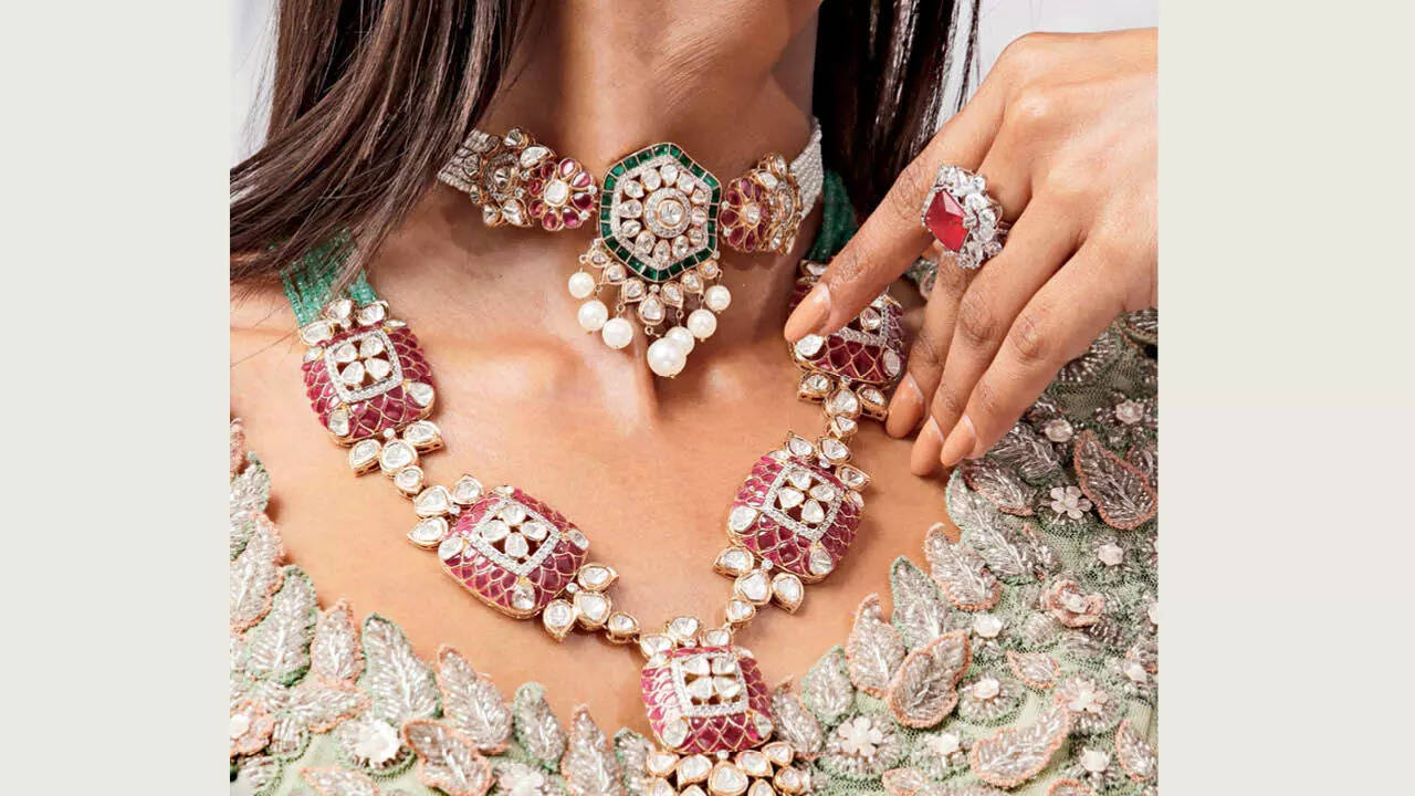 This festive season, statement rings with colourful gemstones and delicate, minimalistic bracelets are trending. Dainty gold or diamond bracelets, as well as layered ring stacks, are especially popular among shoppers – Prakash Soni, jeweller This festive season, statement rings with colourful gemstones and delicate, minimalistic bracelets are trending. Dainty gold or diamond bracelets, as well as layered ring stacks, are especially popular among shoppers – Prakash Soni, jeweller