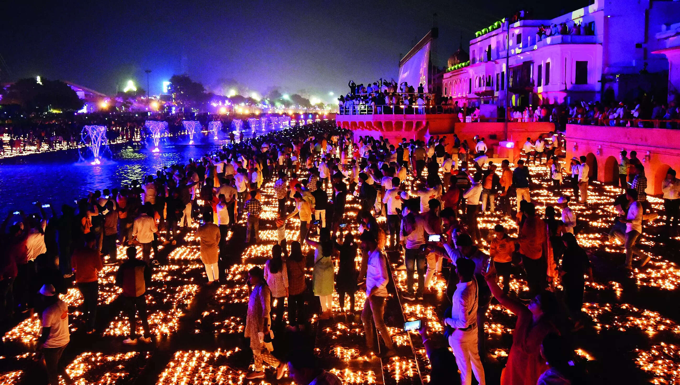 Record 26L diyas light up Ayodhya during Deepotsav