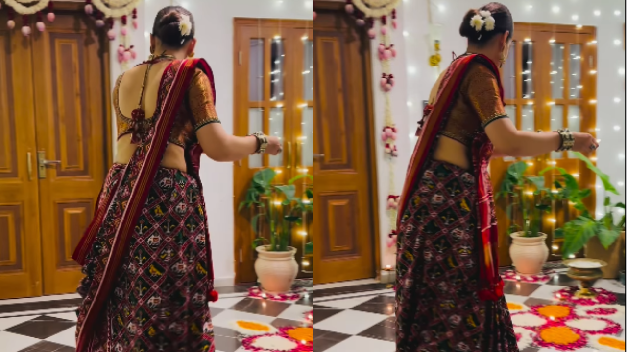 Kangana Ranaut looks oh-so-graceful in her Diwali saree
