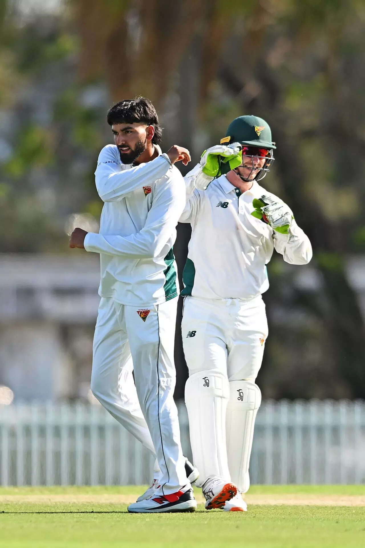 Nikhil Chaudhary took a fifer in his First Class debut for Tasmania vs Queensland in Australia. (Photo by Special Arrangement) Nikhil1-1280.