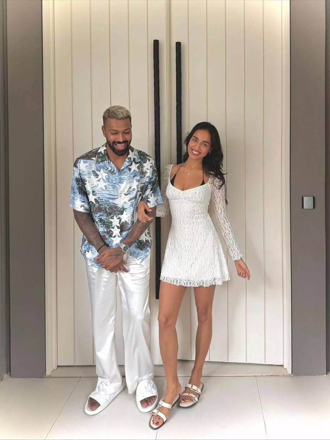 Hardik Pandya with Mahieka Sharma (Instagram) Hardik Pandya with Mahieka Sharma (Instagram)