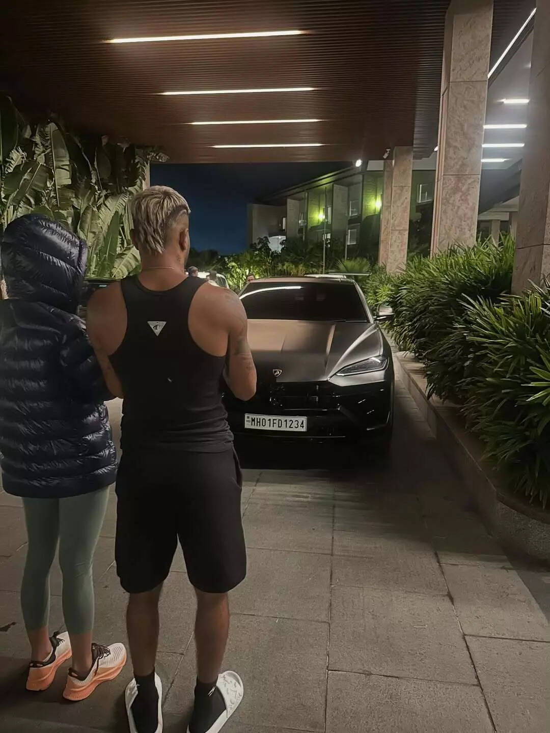 Hardik Pandya with Mahieka Sharma Hardik Pandya