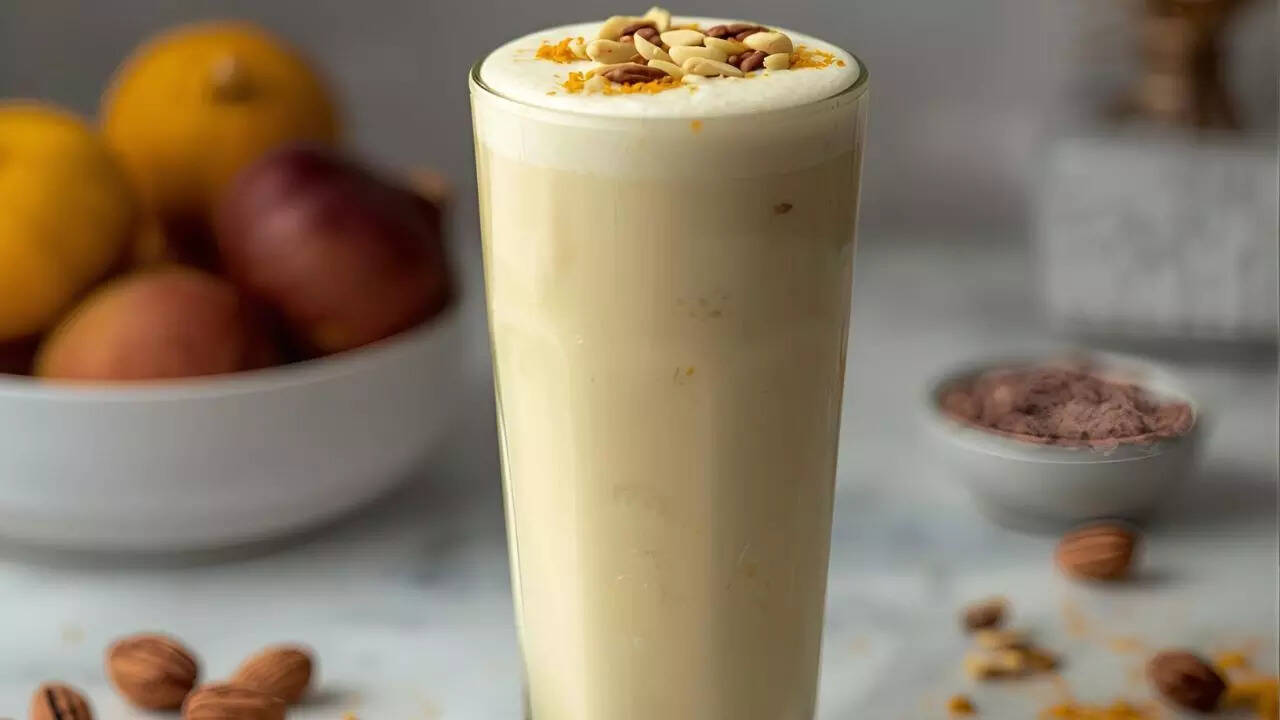 Soan papdi milkshake for a festive twist