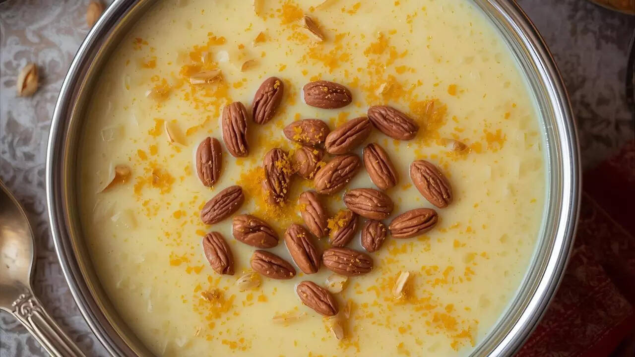 Soan papdi kheer for a festive dessert