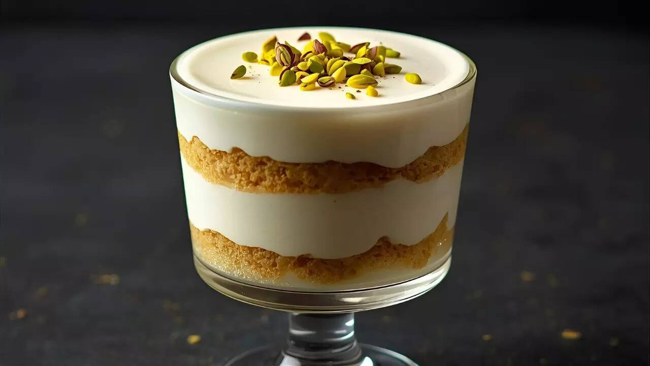 Soan papdi parfait for a layered delight