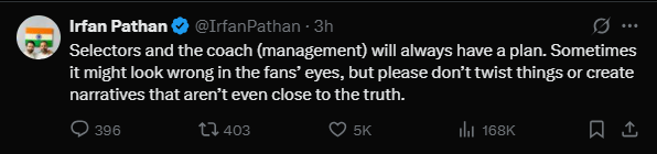 Irfan Pathan on X Screenshot 2025-10-22 230647