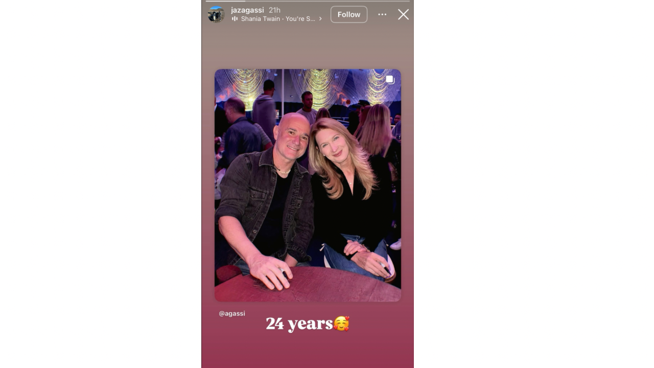 Andre Agassi and Steffi Graf’s daughter Jaz posts sweet anniversary wish as parents celebrate 24 years together