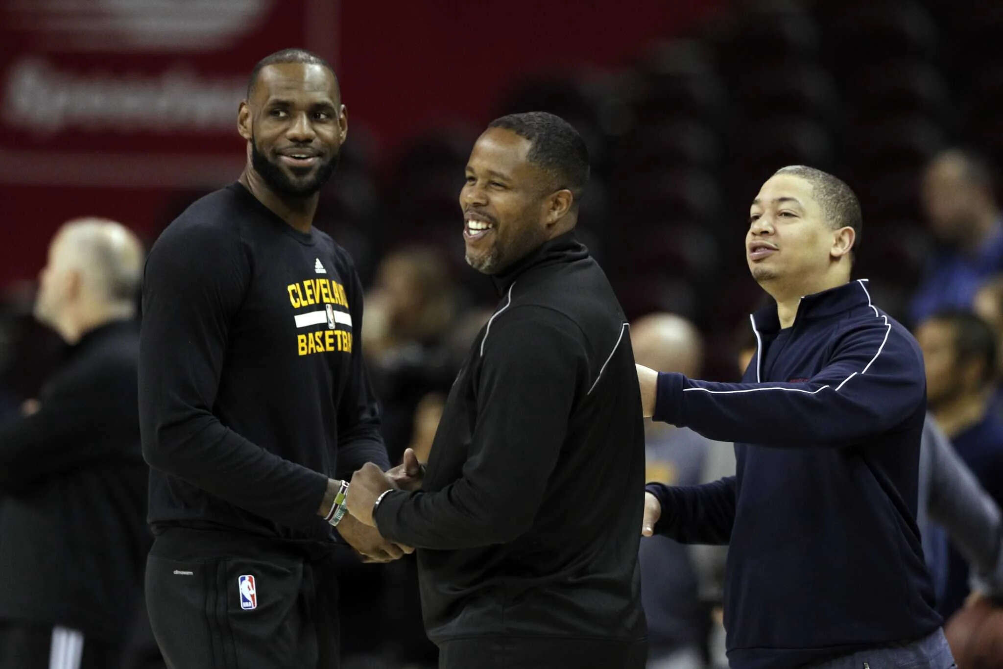 LeBron James and Damon Jones (Image via Getty) LeBron James and Damon Jones