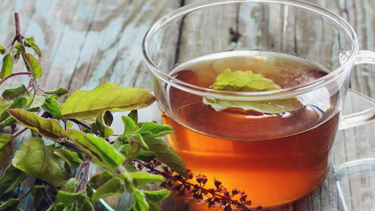 Herbal Teas For Bloating: 3 herbal teas approved by a Harvard-trained gastroenterologist to stop bloating | 3 Tulsi Tea – Stress and immune support