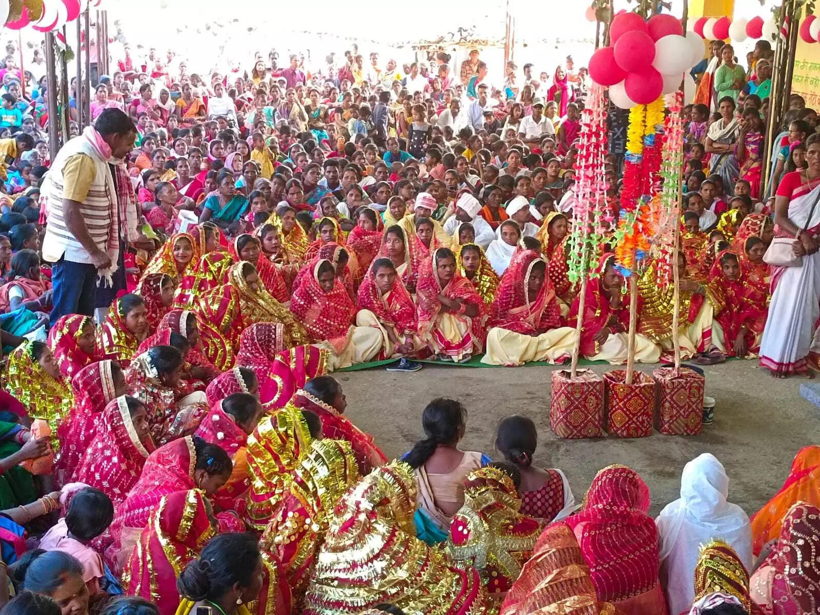 A mass marriage in Gumla