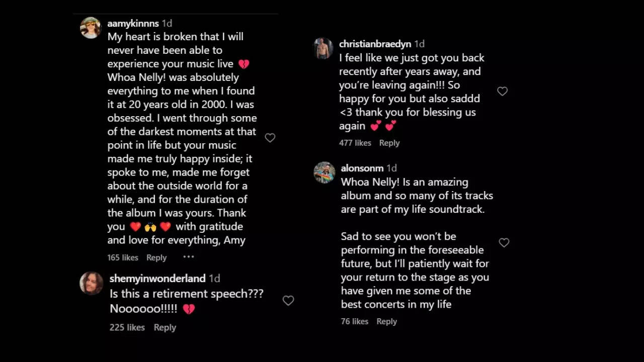 Fan Reaction to Nelly Furtado's Post