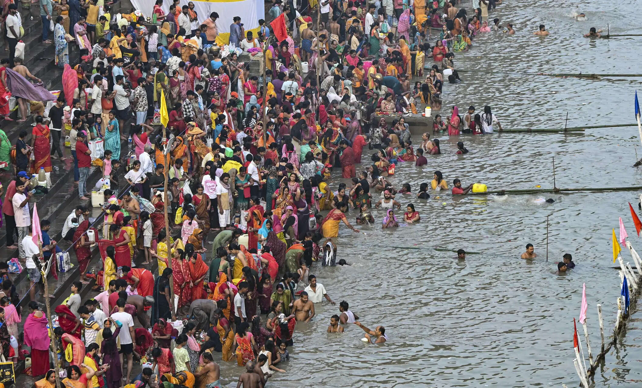 Chhath Puja celebrations in Patna(PTI Photo) Chhath Puja celebrations in Patna