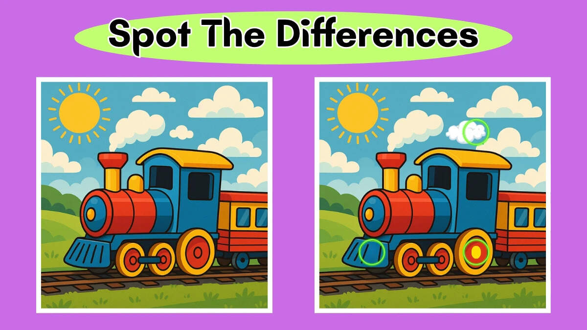 The two images differ in three key ways