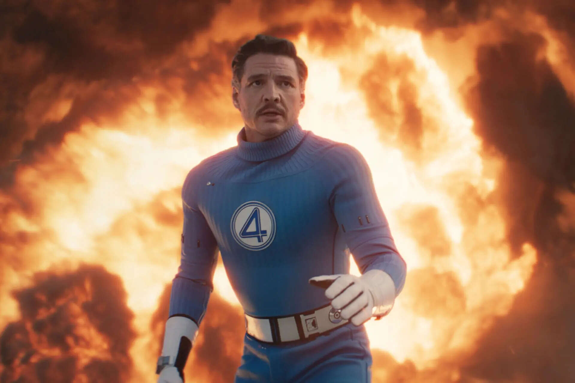 First Steps."  Pedro Pascal in the Fantastic Four movie