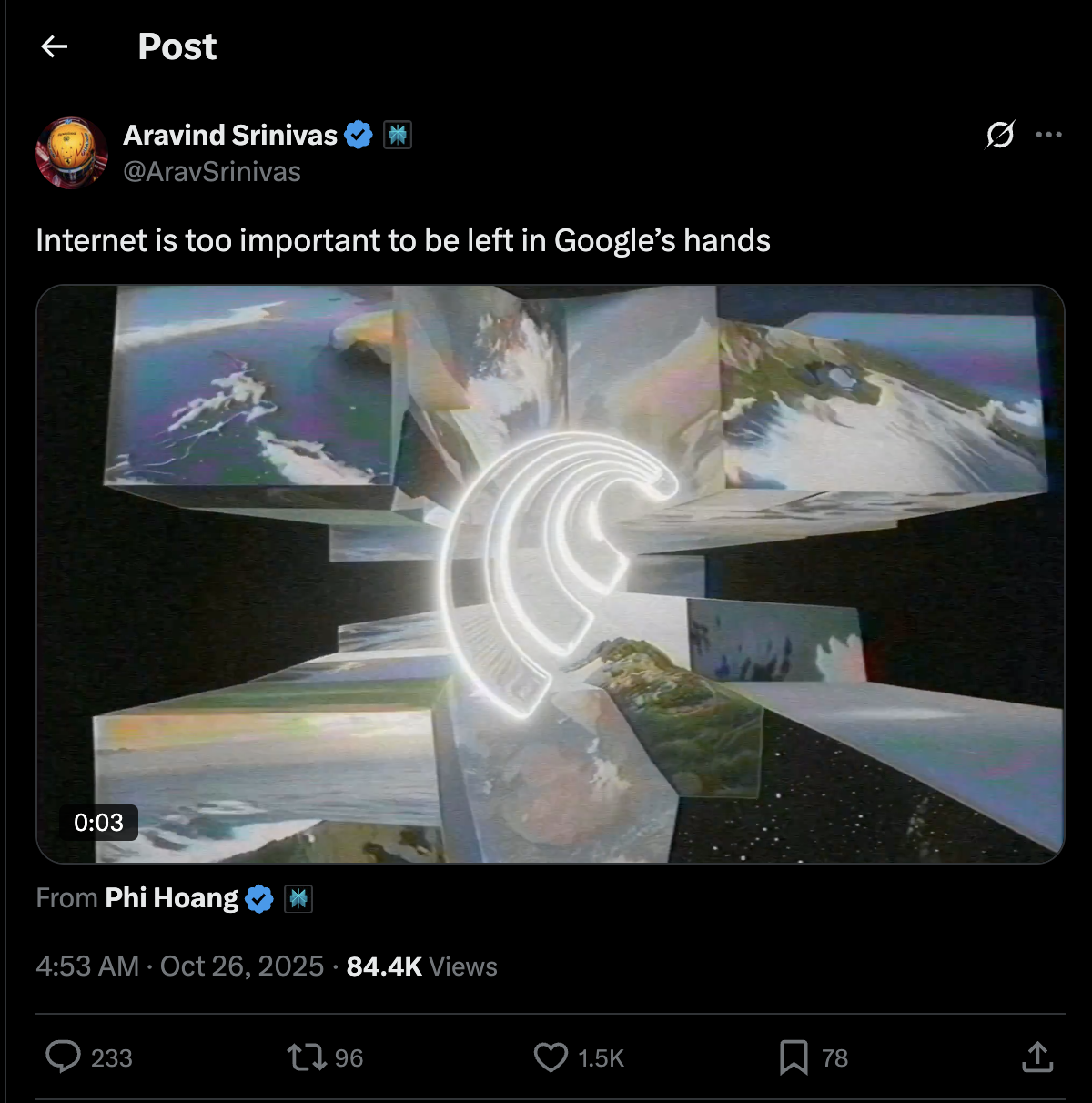 Perplexity CEO Aravind Srinivas promotes Comet browser over Google Chrome