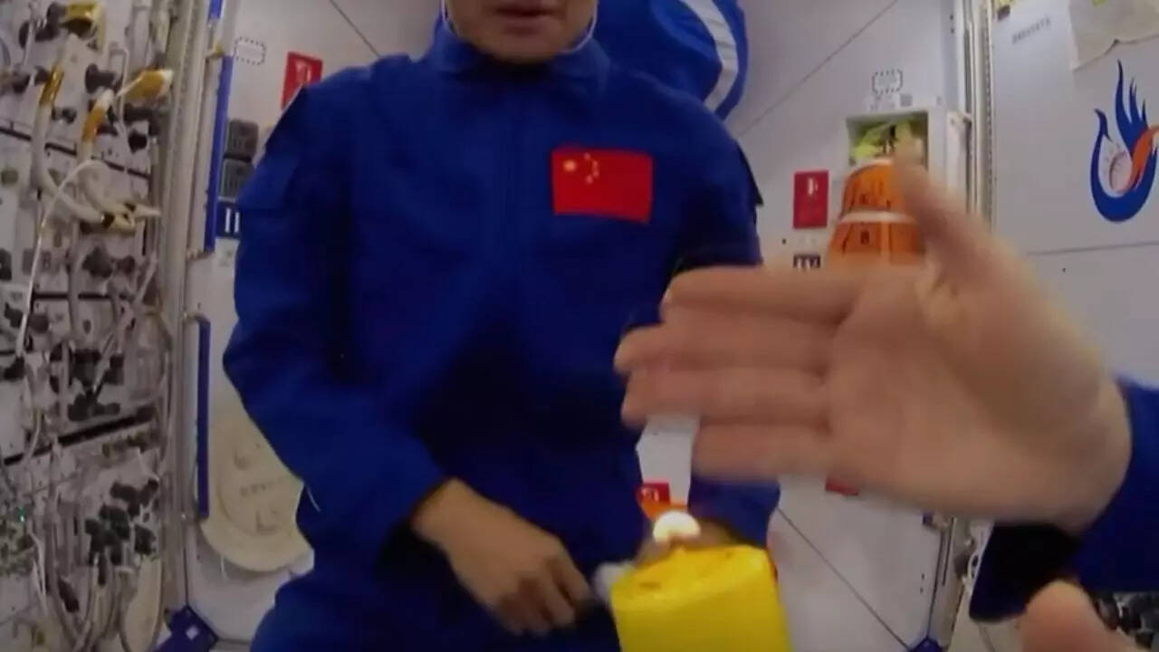 DAILYMOTION/Space.com A flame changes when gravity is no longer an acting force