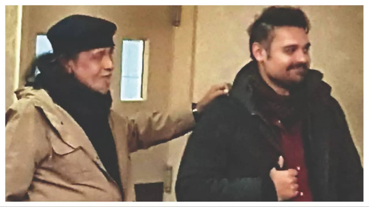 Mimoh with his father Mithun Chakraborty