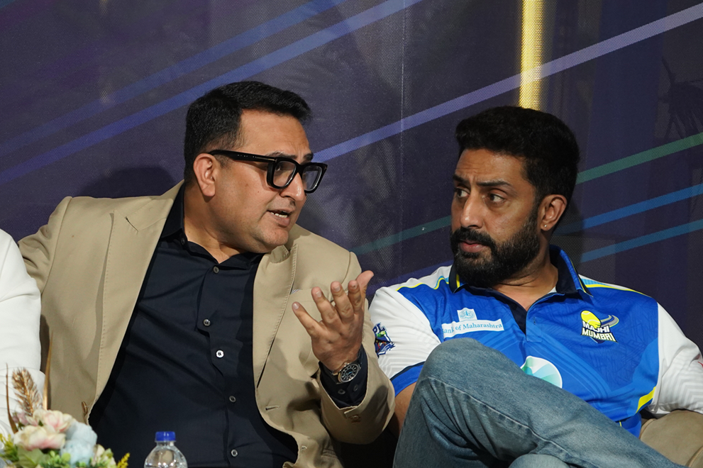 ISPL League Commissioner Suraj Samat and Abhishek Bachchan ISPL League Commissioner Suraj Samat and Abhishek Bachchan
