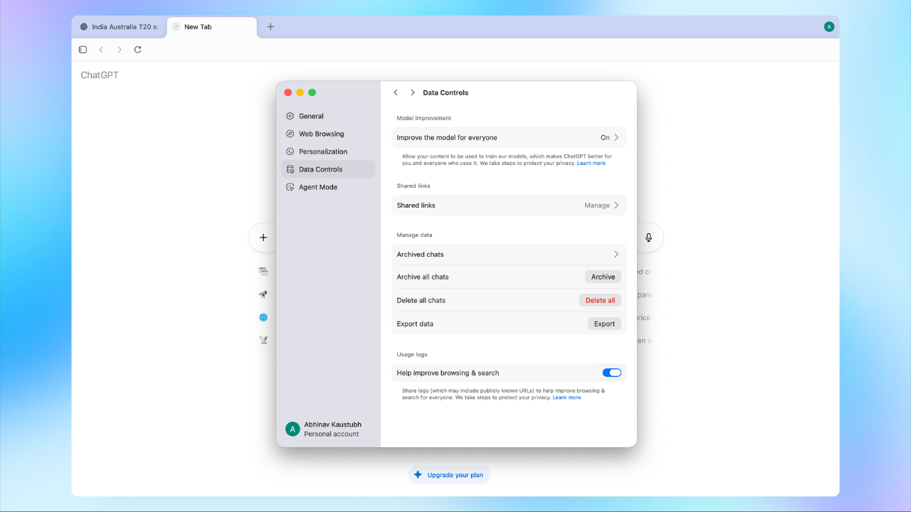 At least... you can turn off browser memories