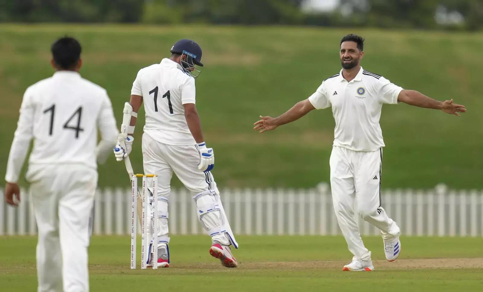 In the 2024-25 Ranji Trophy, Auqib Nabi picked up 44 wickets in eight matches — the second-most in the season. (PTI File Photo) Auqib Nabi