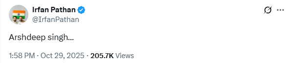 Irfan Pathan post Irfan Pathan post