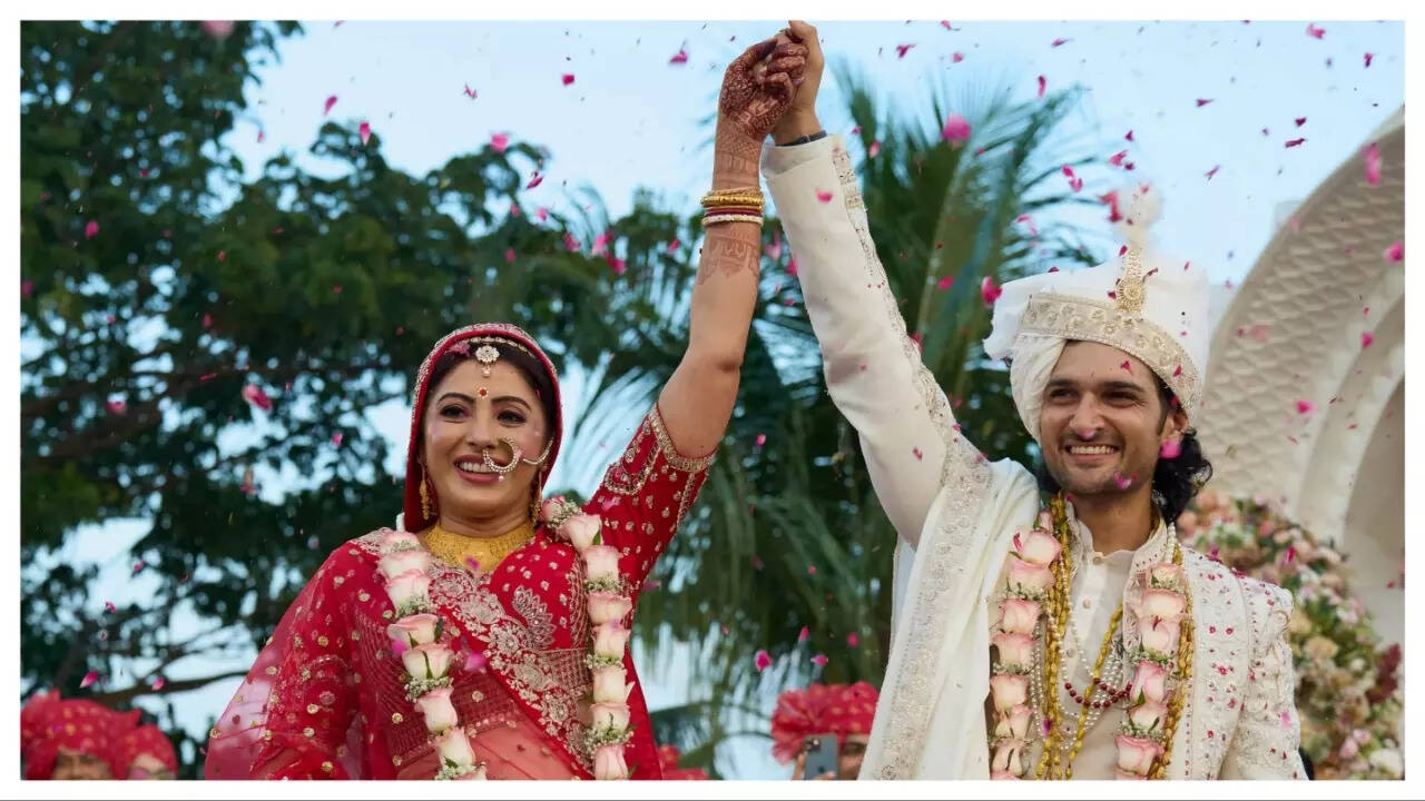 Sanchita and Ruhaan at their wedding Sanchita and Ruhaan at their wedding