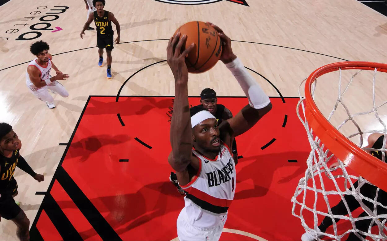 Utah Jazz Vs Portland Trail Blazer (Image via NBA) Utah Jazz Vs Portland Trail Blazer