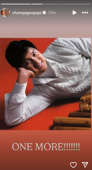 (Image via: Drake's IG Story) Shohei Ohtani