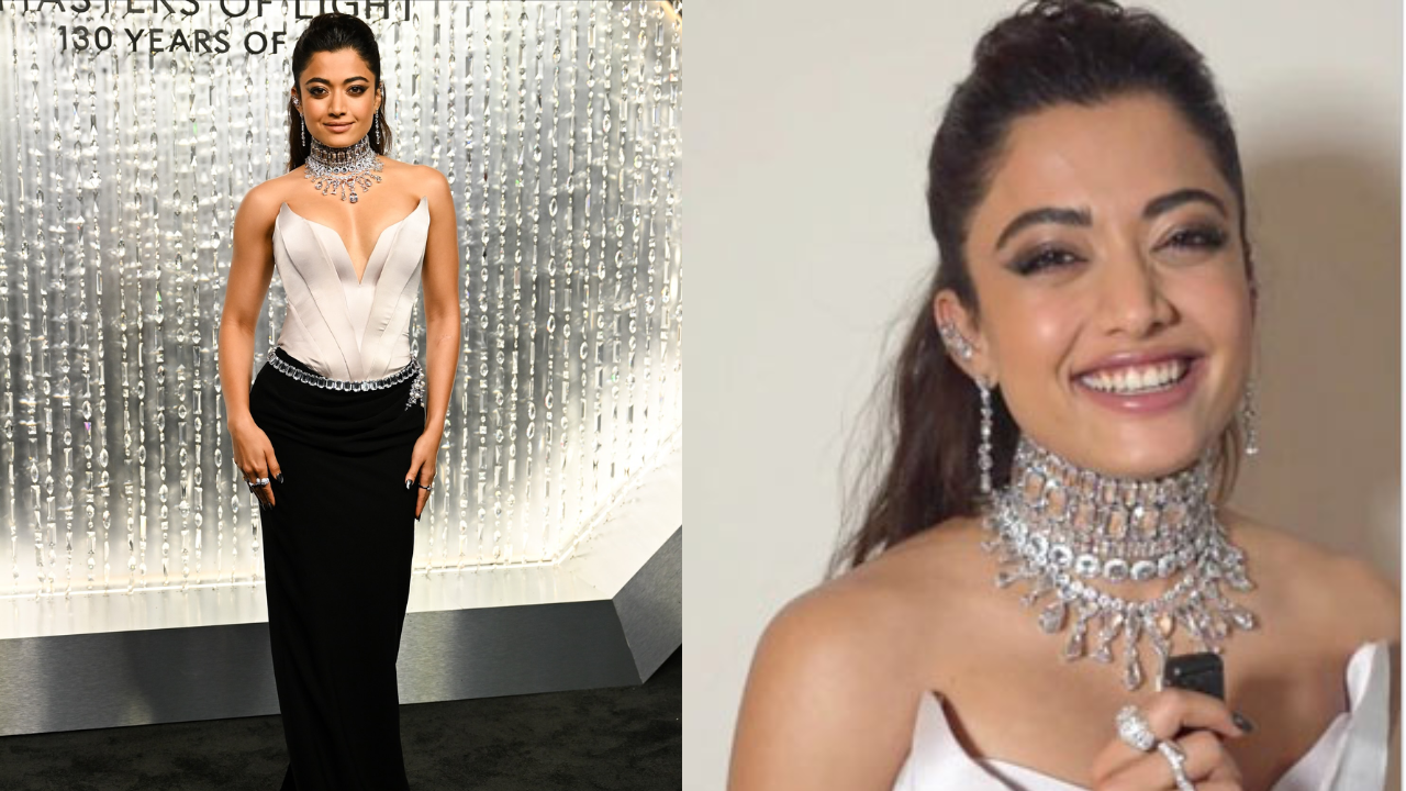 A look at her statement Swarovski choker