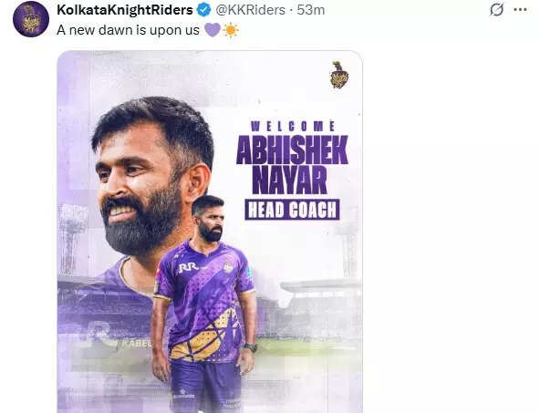 KKR Tweet