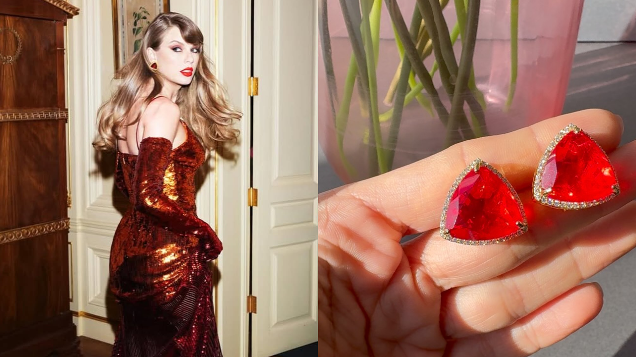 Instagram) The classic ruby palette shone beyond the sea