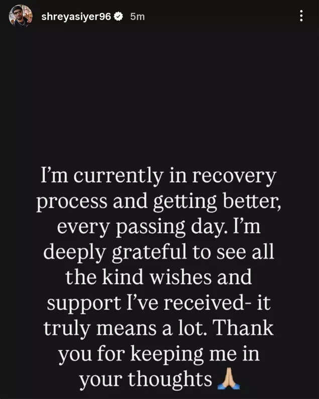 Shreyas Iyer on social media. Shreyas Iyer