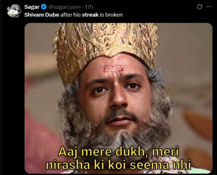 Shivam Dube meme Shivam Dube meme