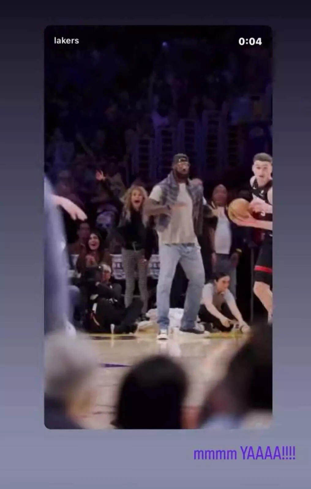 Parker Whitfield's Instagram story