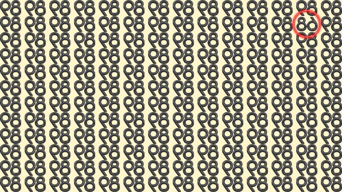 Can you spot the inverted ‘68’?