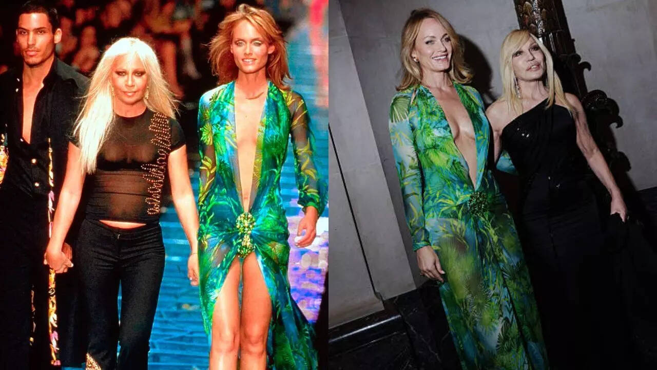 X, Getty Images A dress revival to honour Donatella Versace
