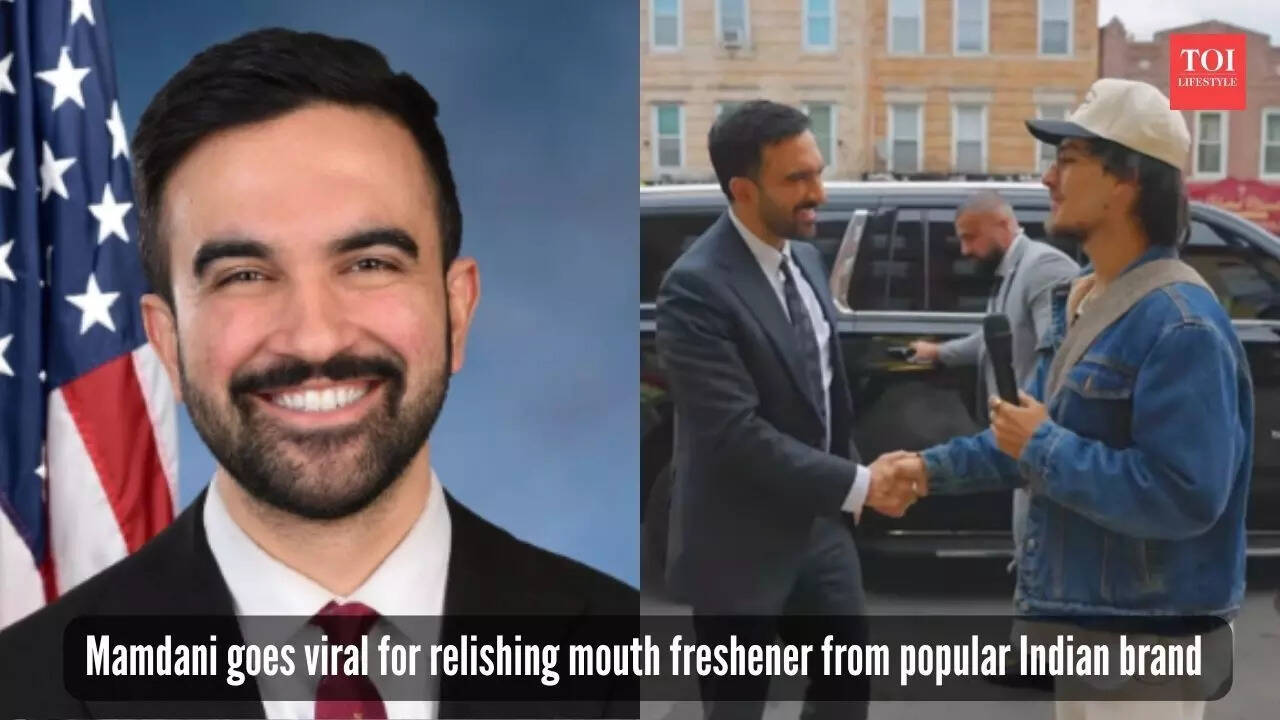 NYassembly, Nicloas Nuvan/ Instagram) Mamdani goes viral for relishing mouth freshener from popular Indian brand